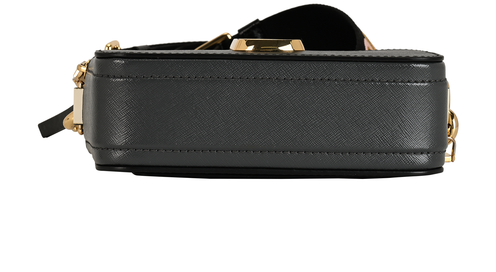 The Snapshot, &pound;160, Handbags, Black/Cream, Leather, Top view